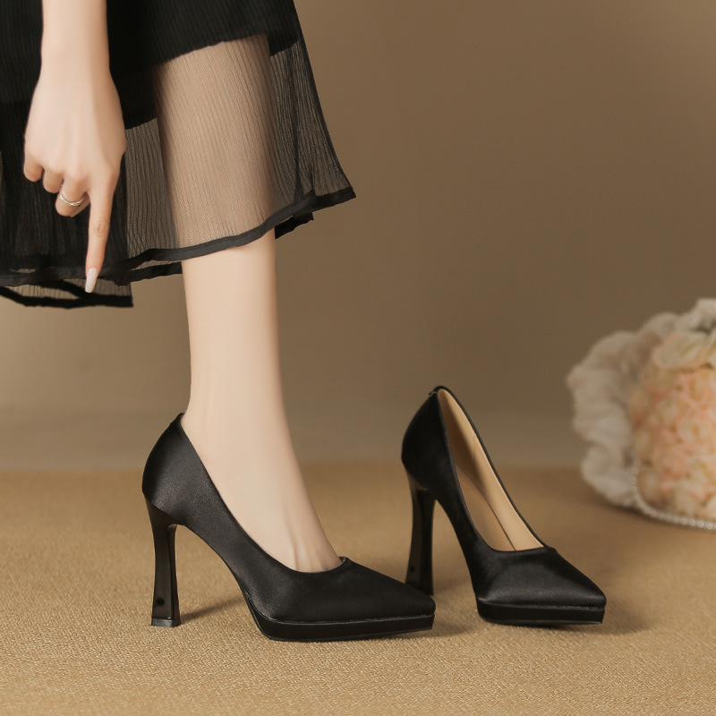 Ladies High Heels Platform Pumps Women Shoes Party Wedding Bride Block Heel Shoes Gold White Red Black Blue Heels Woman 210310