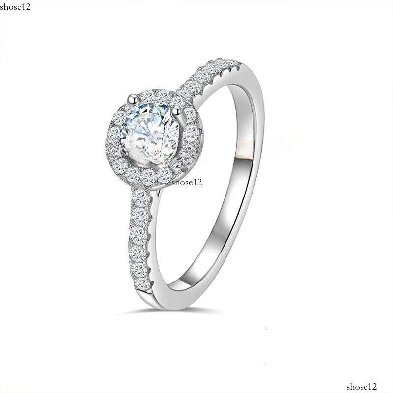 Popular Design Moissanite Eternity Ring Sterling Sier Engagement Womens Wedding With High Quality