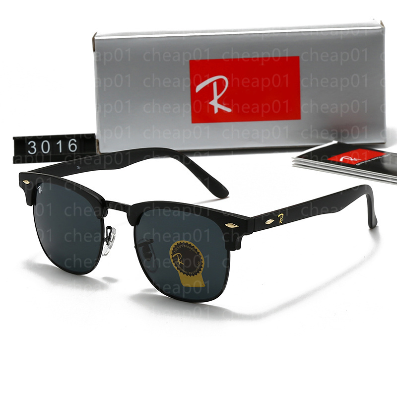 Men Classic Brand Retro women Sunglasses Luxury Designer Eyewear Metal Frame Designers Sun Glasses Woman glass lenses With box 01