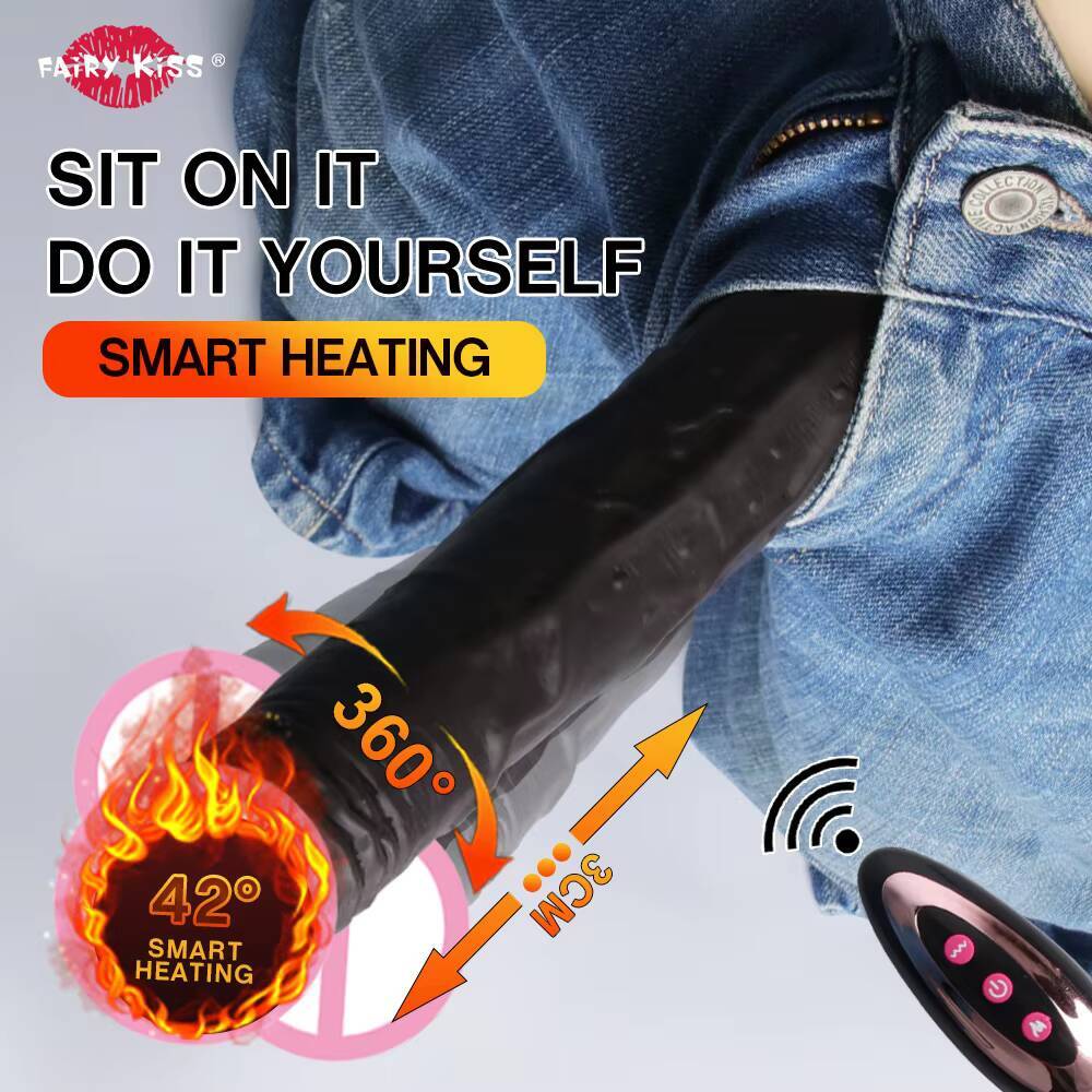 Super Realistic 10Mode Thrusting Vibrator Dildo for Women Liquid Silicone Remote Control Heated Dildos