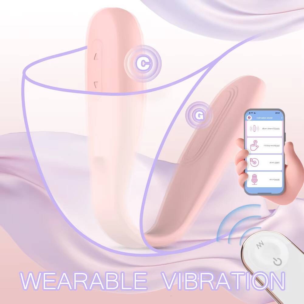 SHande App Remote Control Clitoral Couple Vibrator Panties Wearable USB Charge Women Vibrators Custom Private