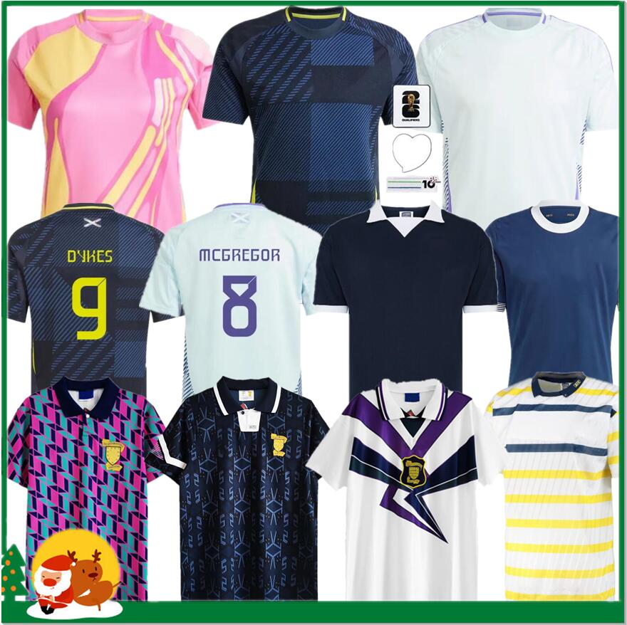 2025 Scotland Soccer Jerseys 2025 2026 ROBERTSON McTominay McGREGOR SHANKLAND MCGREGOR Football Shirt Home Away maillot de Foot Men kids kits unifrom