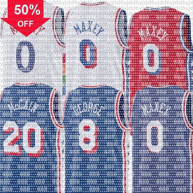 custom Basketball Jersey Embiid Tyrese Maxey George Andre Drummond Eric Gordon Quentin Grimes Kyle Jared McCain Kelly Oubre Jr. V. J. Edgecombe