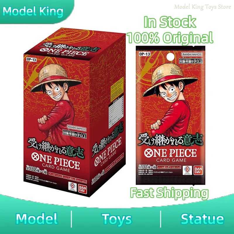 In Stock 2025 One Piece Game Card Sealed OP13 Carrying on His Will Collection Card Toys Gifts L250929AMFX