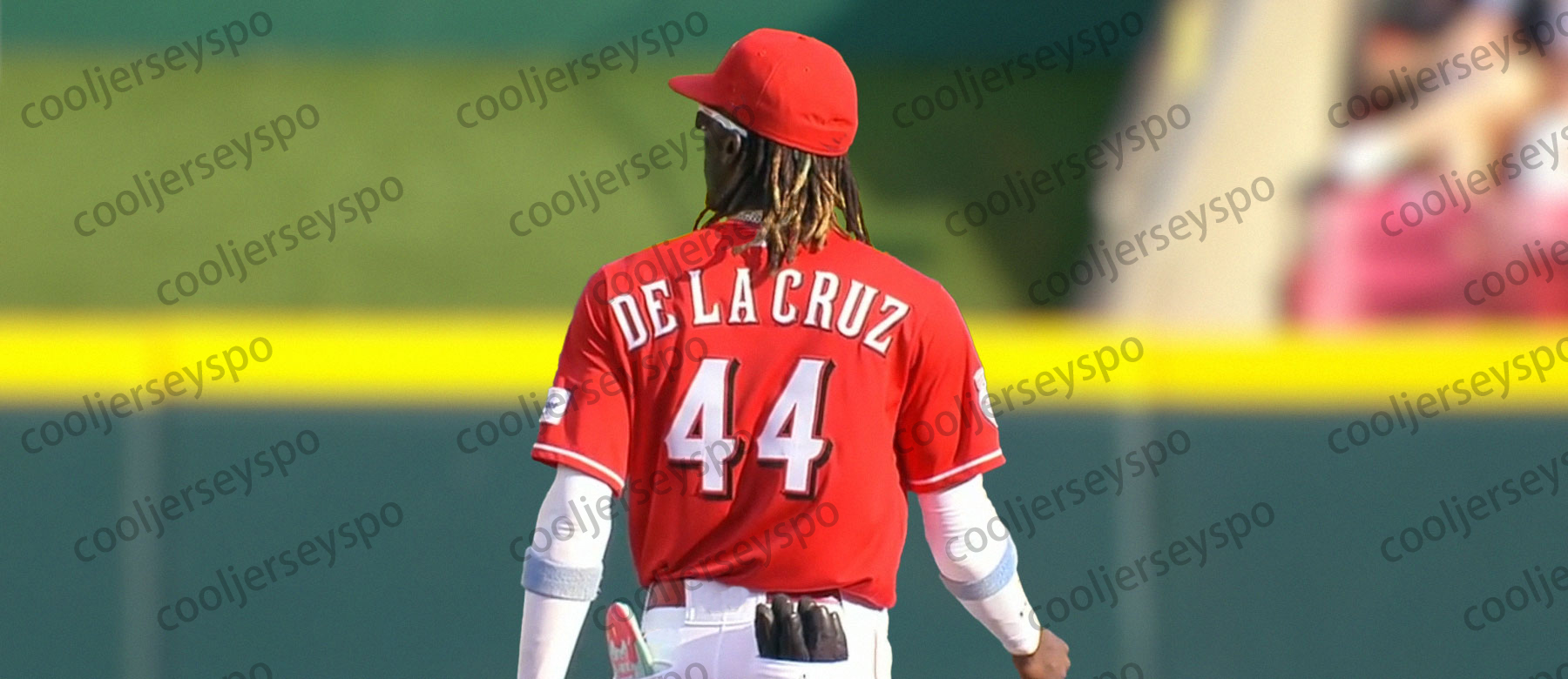 Custom 44 Reds Elly De La Cruz Baseball Jerseys Matt McLain Tyler Stephenson Hunter Greene Spencer Steer CincinnatiJerseys