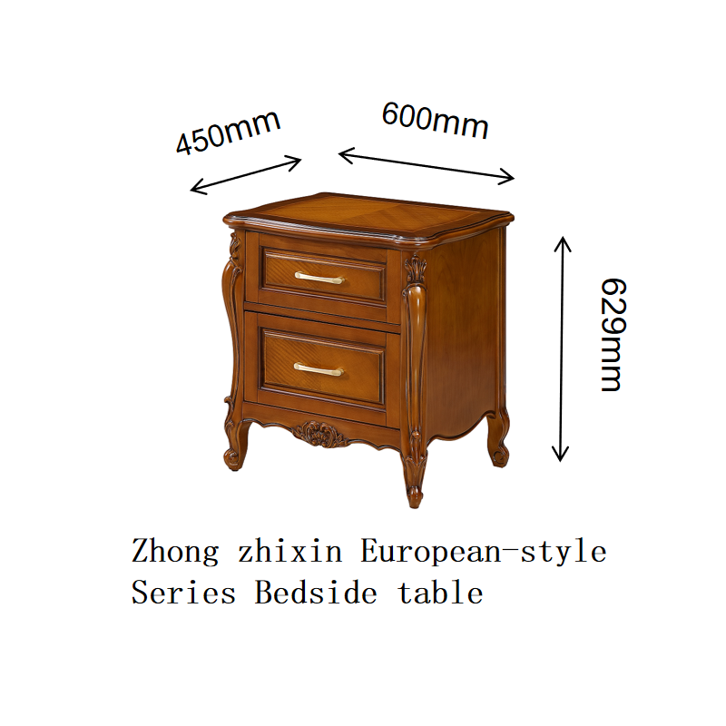 Zhong zhixin European-style Series King Bed Meticulously crafted by Danish designers Made of solid wood and genuine leather