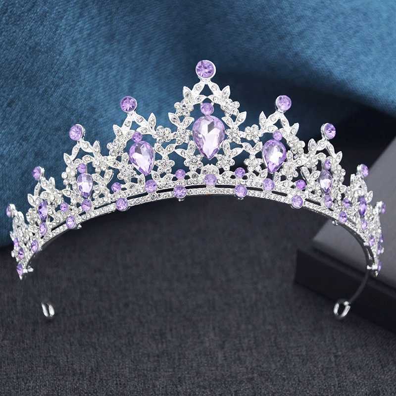 15 Colors Princess Crown Bridal Tiaras and Crowns for Girls Prom Birthday Wedding Hair Jewelry Party Head cessories L250928VMUR