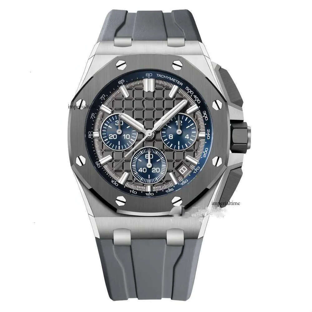 Designer Audemarity AAA High Quality Skeleton Full Stainless Steel Face Wrist Chronograph Watch Man Mens Automatic/quartz Movement
