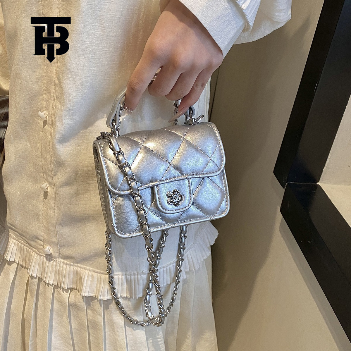 TB BHULAMTE Designer Bag Luxury Bag Spring Summer Trend New High-quality Textured Quilted Chain Lipstick Mini Bag For Women Versatile Handheld Crossbo