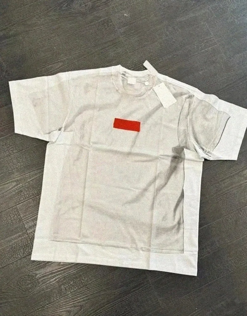 Designer shirt red brand for men women letter print short sleeves streetwear luxury tees graphic tee shirt