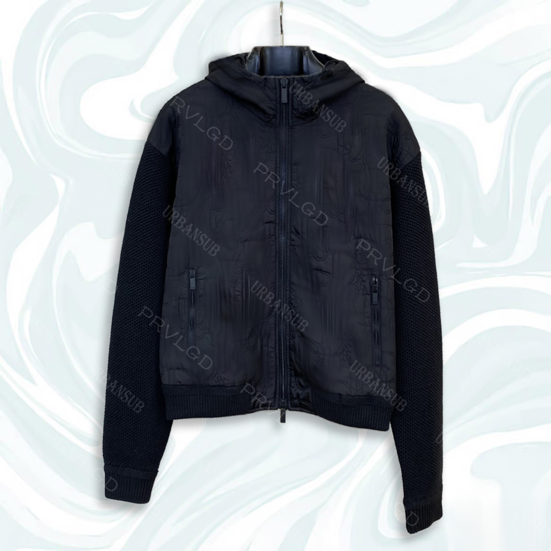 Ruggedly Chic Mens Hooded Jacket with Western Theme Graphics