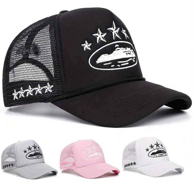 New Unisex Print Baseball Hats New Unisex Hip Hop Breathable Personal Sunshade Mesh Versatile Street Fashion Trucker Caps S25929
