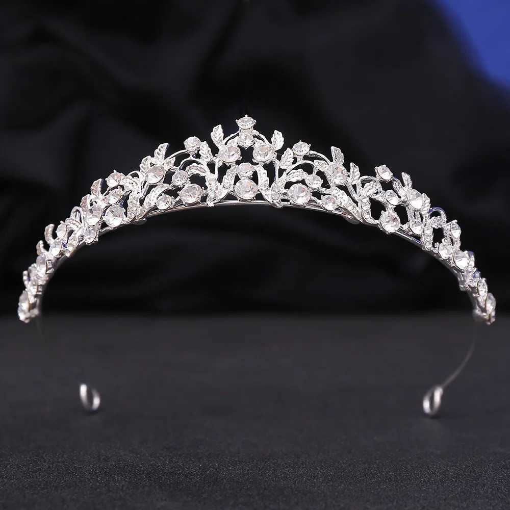 DIEZI Korean Sweet Cute Princess AB Crystal Tiara Crown For Women Girls Wedding Elegant Luxury Birthday Party Hair Dress Jewelry L250928NBOO