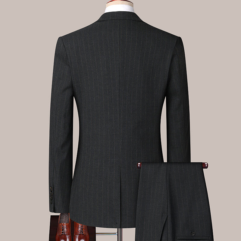 W81Men's three-piece suit, business suit, formal suit, Korean style, slim fit, groomsmen