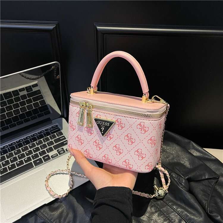 2025 Fashion Designer Bags Womens Squared Bag Chain Makeup Box Bag Shoulder Crossbody Handbag Fashion Korean Style Trendy Women's Bag