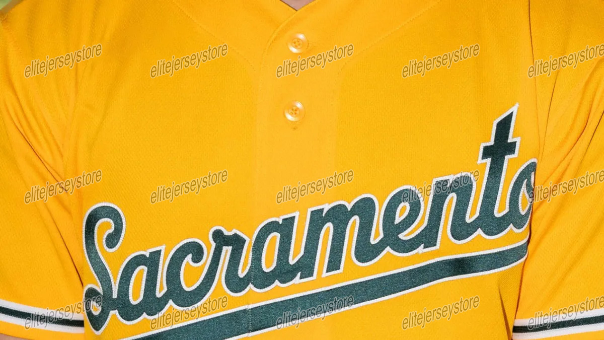 Personalized Custom 2026 Gold Baseball Jersey JJ Bleday Brent Rooker Tyler Soderstrom Colby Thomas Nick Kurtz Darell Hernaiz Brett Harris Willie MacIv