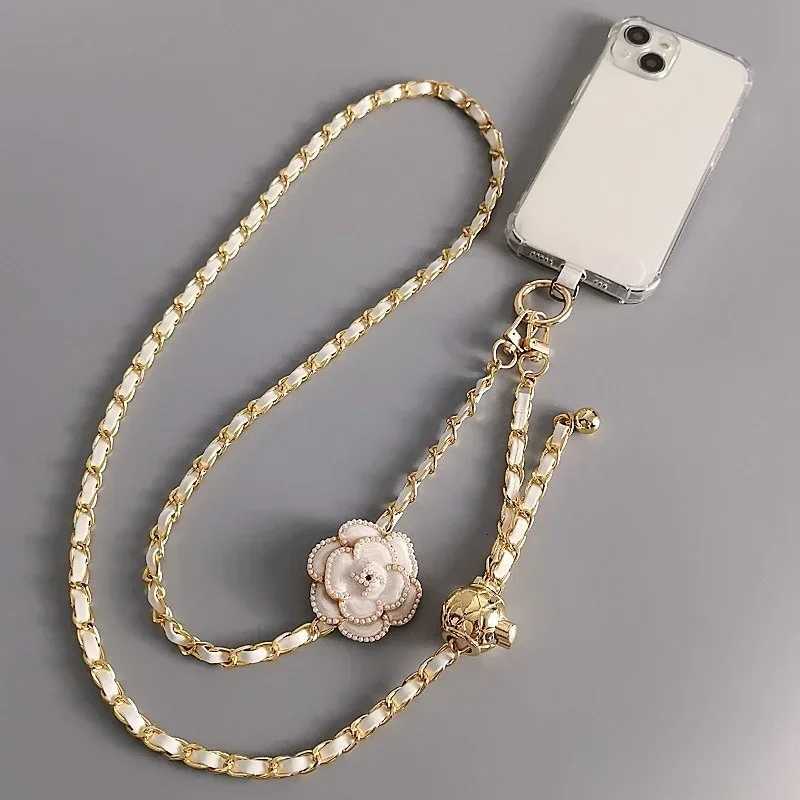 Fashion Phone Lanyard Mobile Phone Lanyard Crossbody Round Ball Telescopic Buckle lia Pickup Chain Neck Bag Metal Chain Mobile Y250929ml