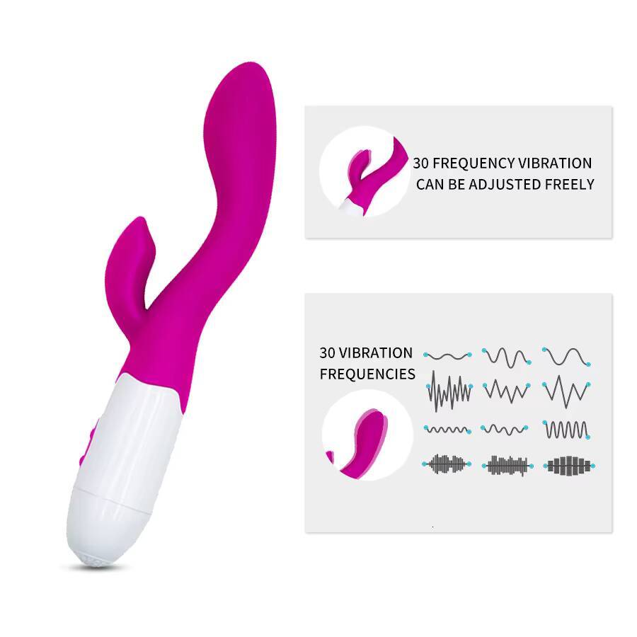 G Spot Rabbit Dildo Vibrator Orgasm Adult Toys USB Charging Powerful Masturbation Sex Toy for Women Waterproof Adult Sex Product