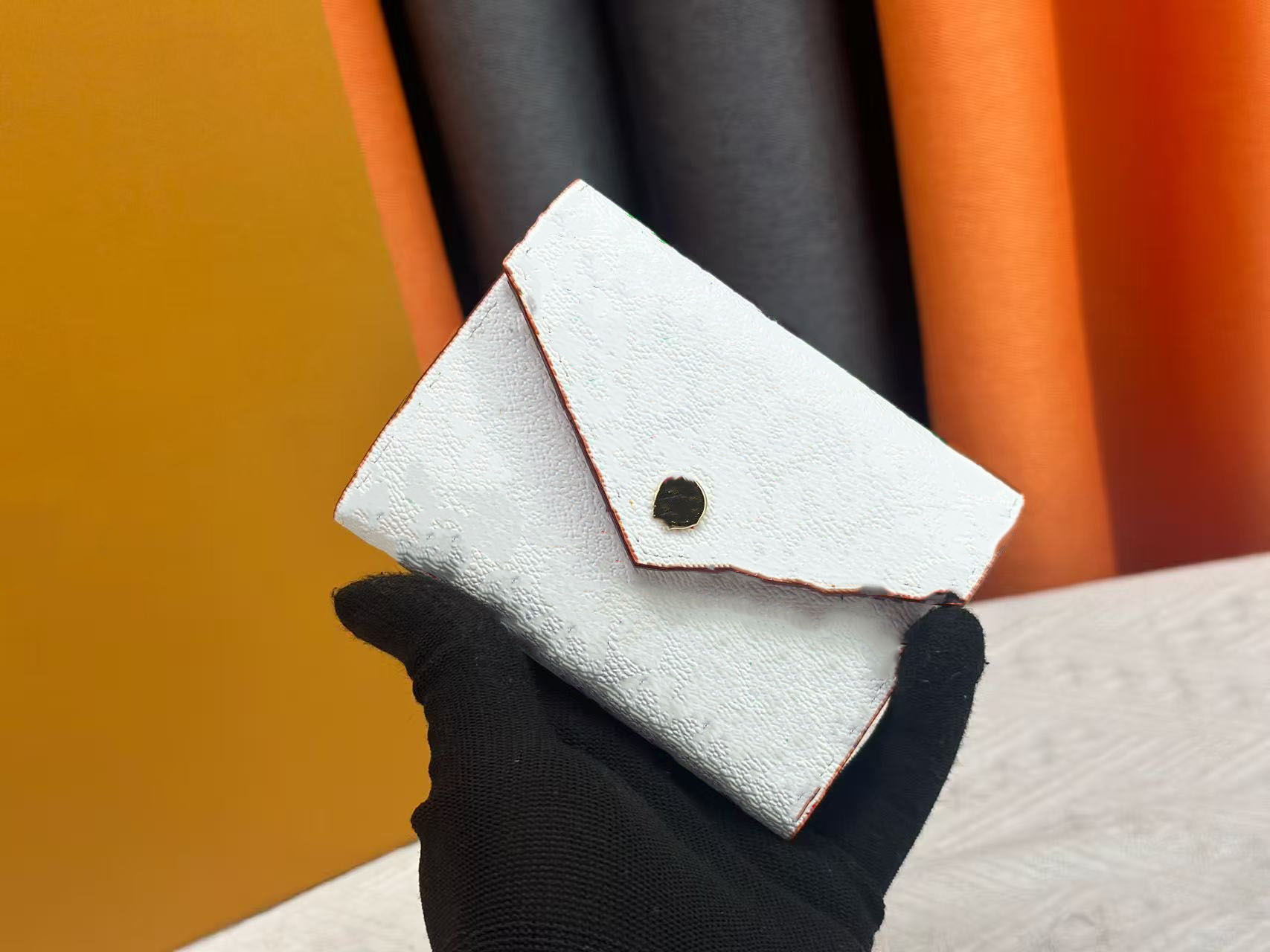 Luxury designer wallet, women's fashion classic cowhide printed wallet, credit card coin bag, with dustproof bag and packaging box.