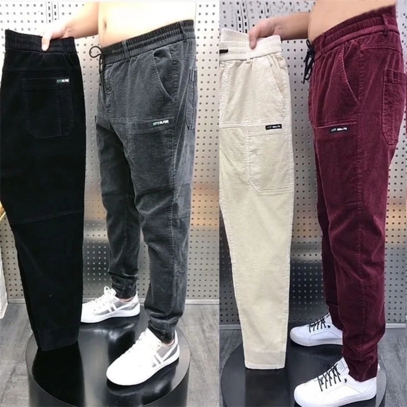 Mens Pants Autumn Joggers Sweatpants Men Casual Cargo Trousers Male Multipocket Cotton Track Fashion Solid 231218