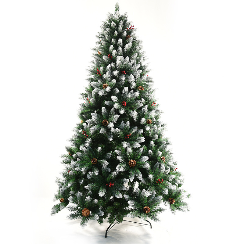 Ordinary Tree with More Snow and Less Snow PEPointed PE with Lights 240929