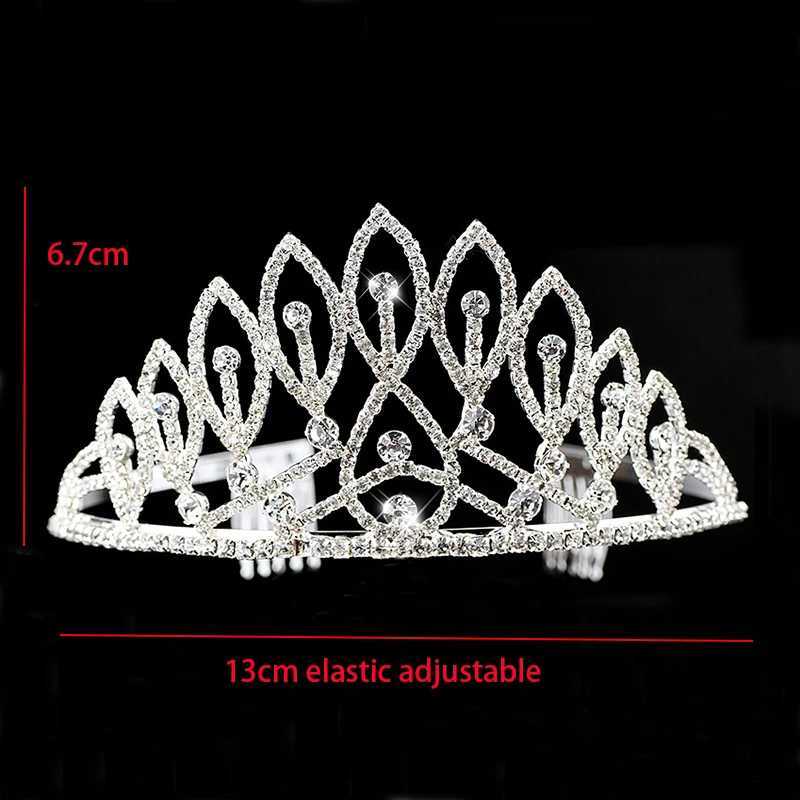 New Bride Crown Princess Tiara Rhinestone Hair Bands Diadema Hair cessories for Women Girl Pageant Party Wedding Hair Jewelry L2509289A25