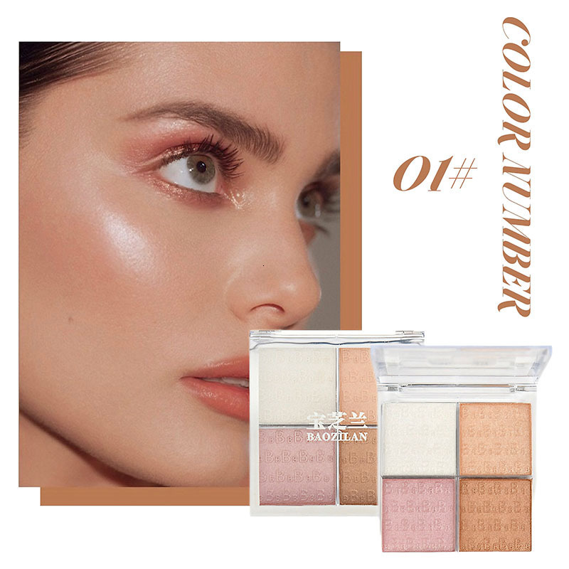 Highlighter Contour Palette Makeup 3D Bronzer Matte Contour Powder Rose Blush Highgloss Palette Cosmetics 240627
