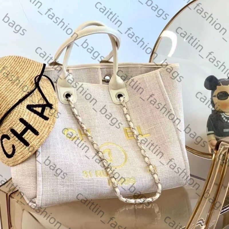 2025 Classic Style Beach Bag Embroidered Linen Canvas Mommy Bag Shopping Bag Large Capacity Fashionable Candy Color Beige H250929
