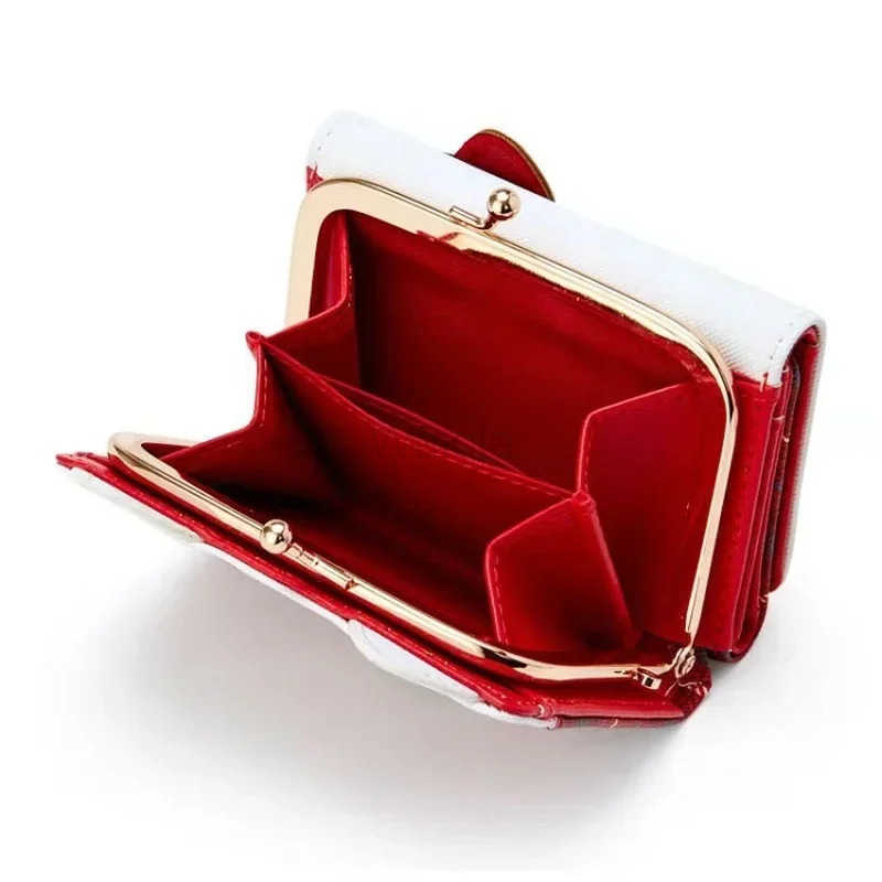 Sanrio Hello Kitty Coin Purse Creative Small Wallet Mini Purses My Melody Kuromi Keychain Wallet Lipstick Purse Kawaii Clutch L250929