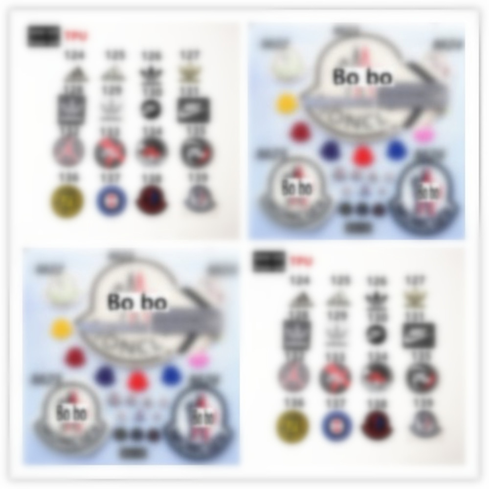 5 pieces/bag M23-139 Letter towel embroidery patch TPU clothing brand decorative fabric ironing clothing badges diy