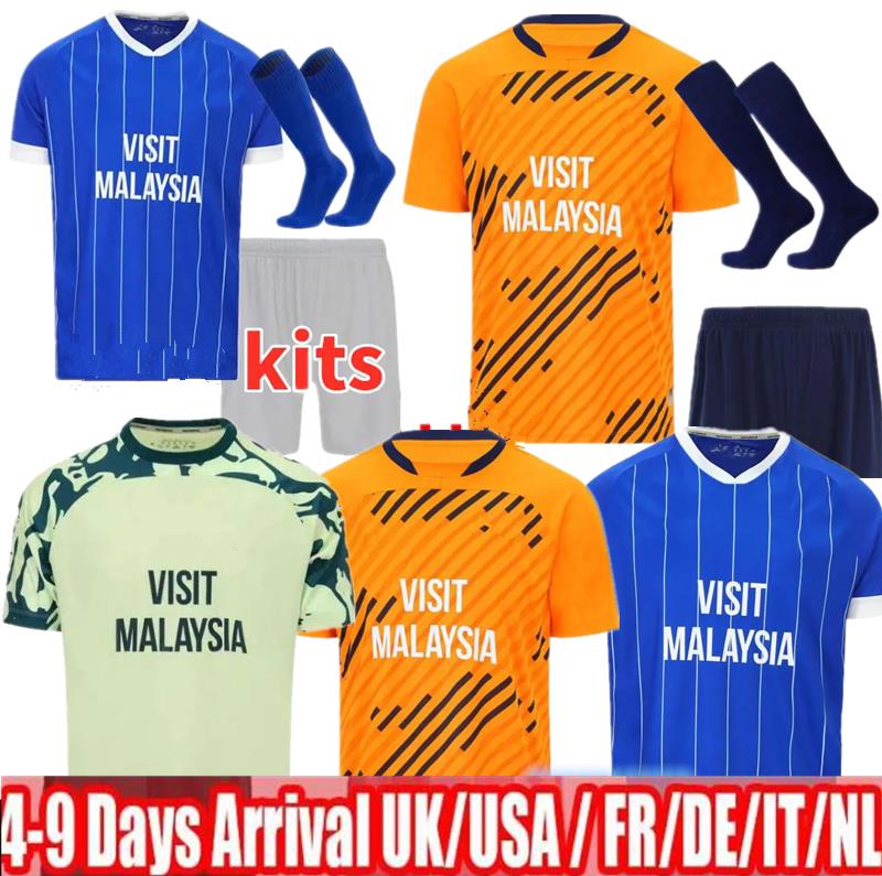 25 26 Cardiff RALLS Kids Kit Soccer Jerseys PHILOGENEP RINOMHOTA COLWILL RATCLIFFE O'DOWDA Home 2025 2026 kids kit Football Shirts