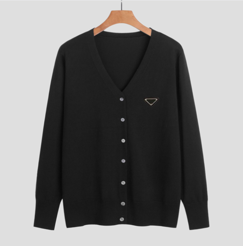 New Brand 2025 Hotsale Letter Embroidered Women Cardigan Sweater Long Sleeve Buttons Knitted Jackets Luxury Designer Casual Spring Sweaters Coat Size M-3XL
