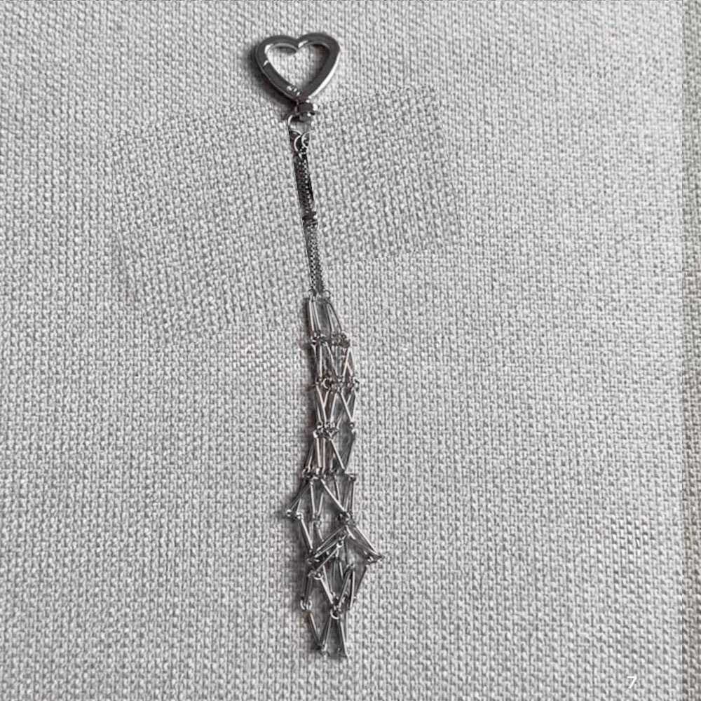 New Stainless Steel Mesh Keychain Pendant Diy Bag Pendant Makeup Bag Decoration Accessories H250928