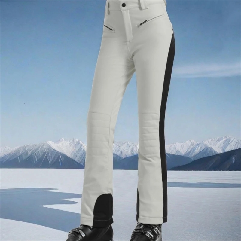Womens high elasticity ski pants womens ultra-thin winter Trouser 2025 Alpine sports ski pants outdoor warm and waterproof snow clothing 241219
