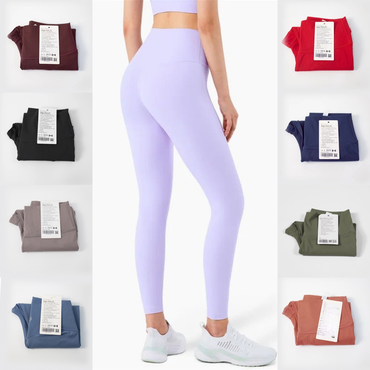 HOT AAAAA new Yoga align leggings Women pants Outfits Lady Sports yoga Fashion Ladies Exercise Fitness Wear Girls Running luluity Lemonion Legging Ninth Pants
