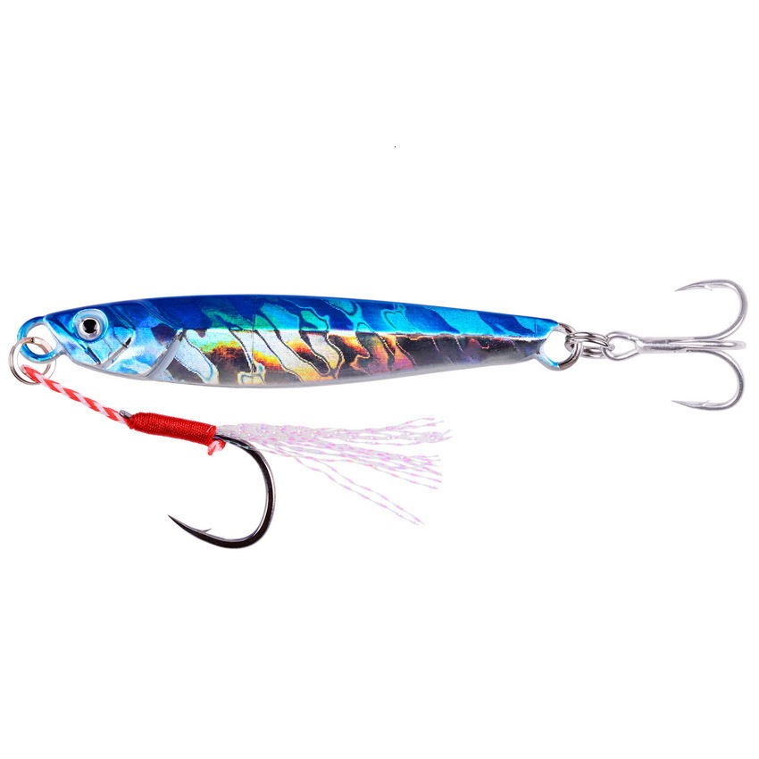 10PCS Casting Metal Jigs Fishing Lures Set 7G-40G Shore Cast Jigging Spoon Jig Sea Fishing Lures Jigging Artificial Bait Tackle 240315