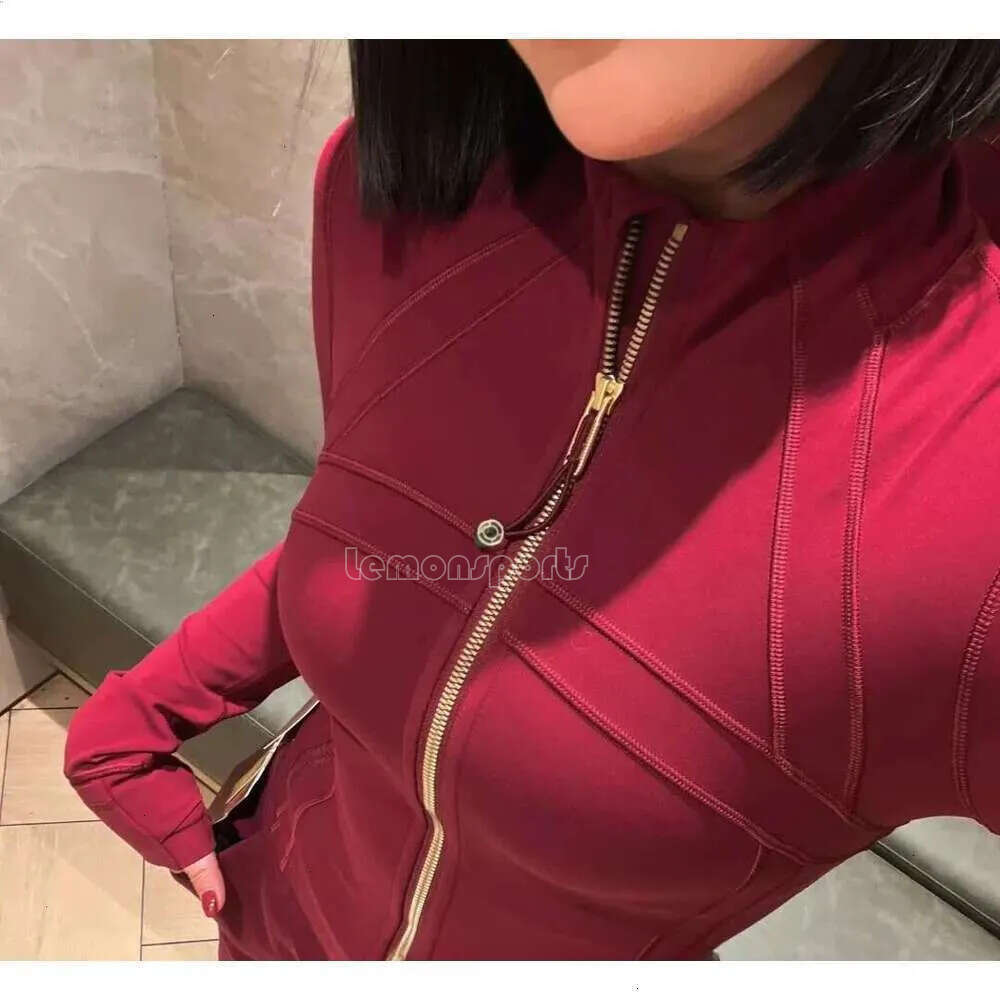 5A+ quality Gold Zip luluity lemonion set Jacket Sets Cropped Full Length luluity lemonion Leggings Workout short pants Set luluity lemonion defines jacket se