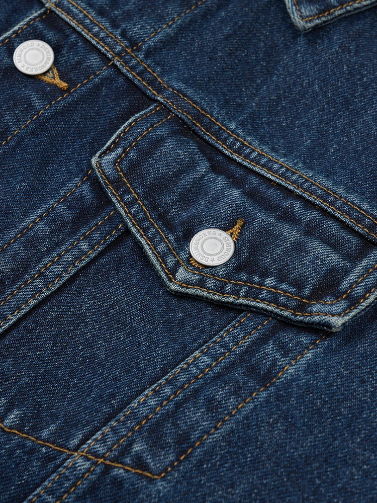 2025 Spring Oversize 12oz Fabric Classic Denim Jackets Men Washed Vintage 100 Cotton Plus Size Trucker 250917Z