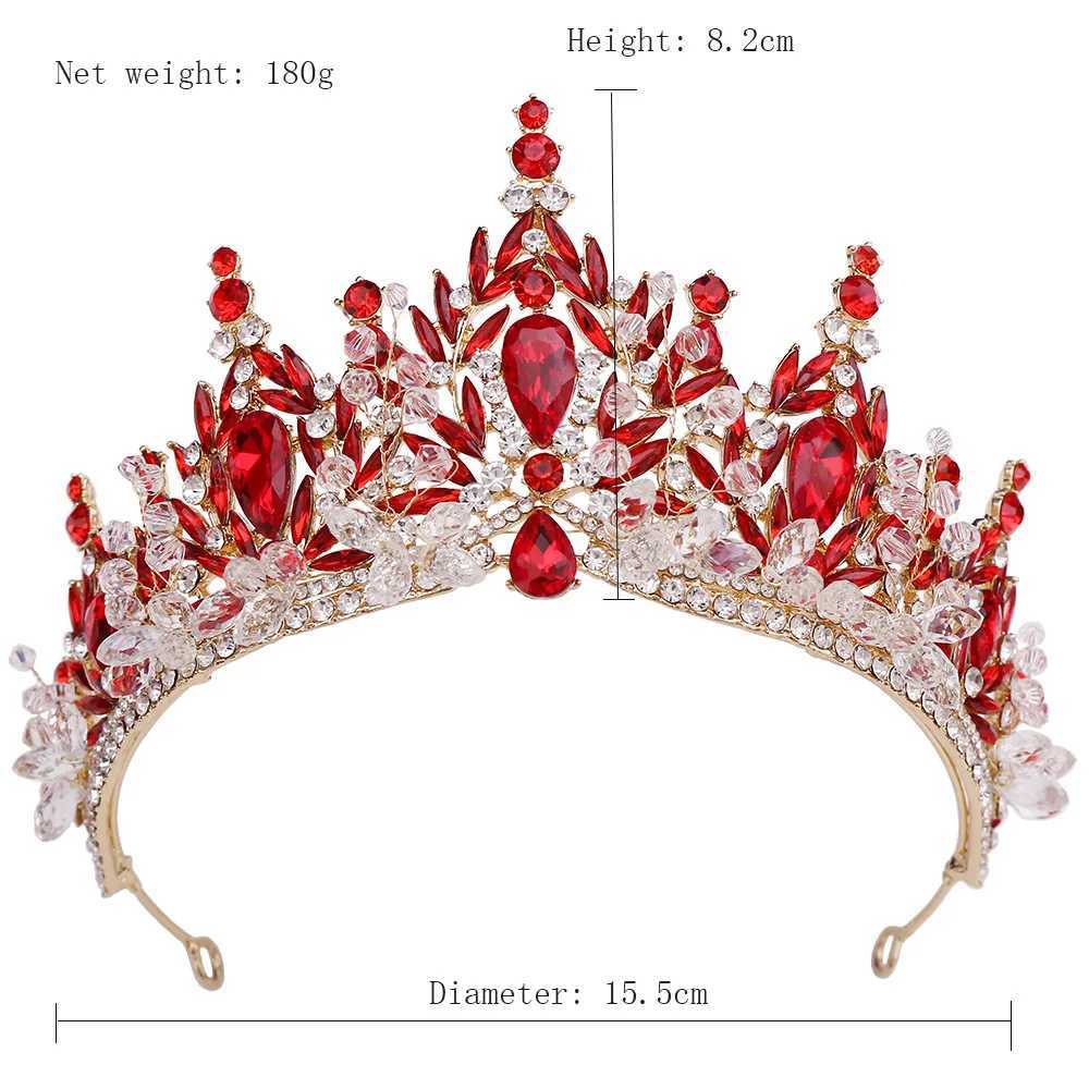 DIEZI Handmade Korean Crystal Beads Crown For Women Girls Wedding Baroque Bride Queen Bridal Tiaras Hair cessories Headbands L250928HNWQ