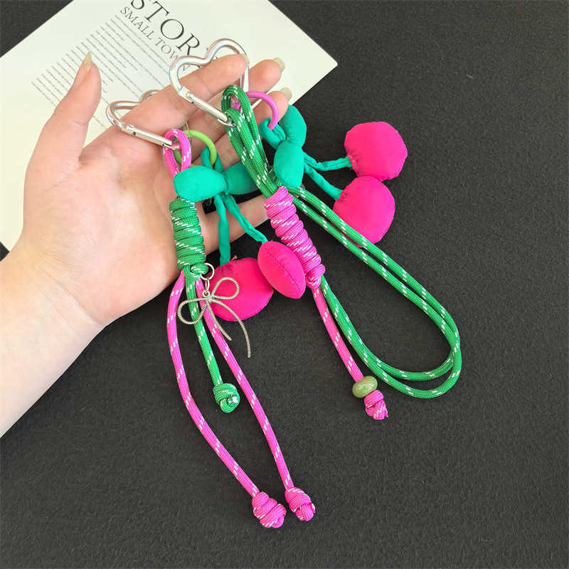 Creative Niche Fruit Fabric Bag Pendant Keychain H250928