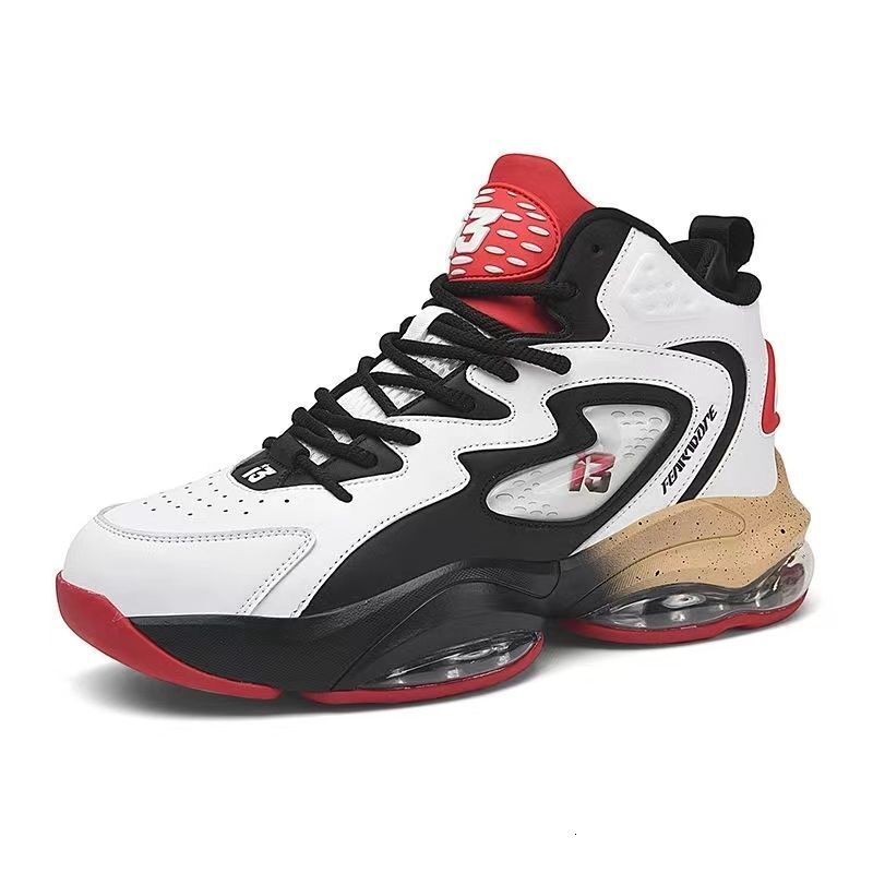 New air-cushioned, shock-absorbing and anti-slip basketball shoes for couples in autumn and winter 2025, lightweight, durable and trendy sports shoes