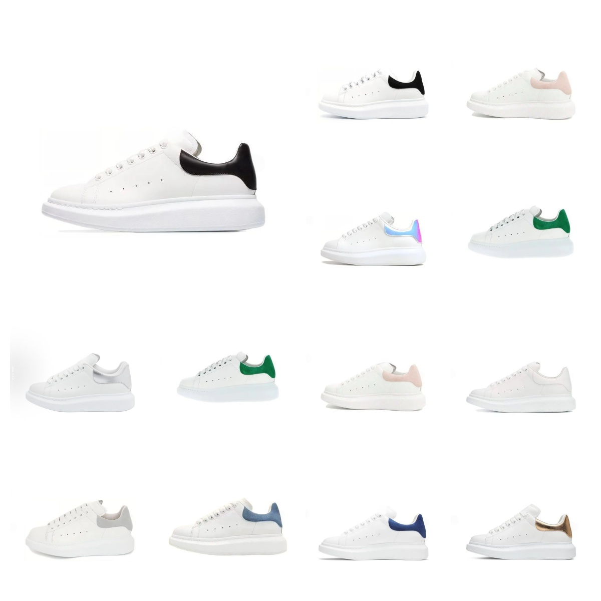 designer shoes oversized sneaker platform mens womens white black leather suede veet flats lace up scarpe sports trainers size 35-45