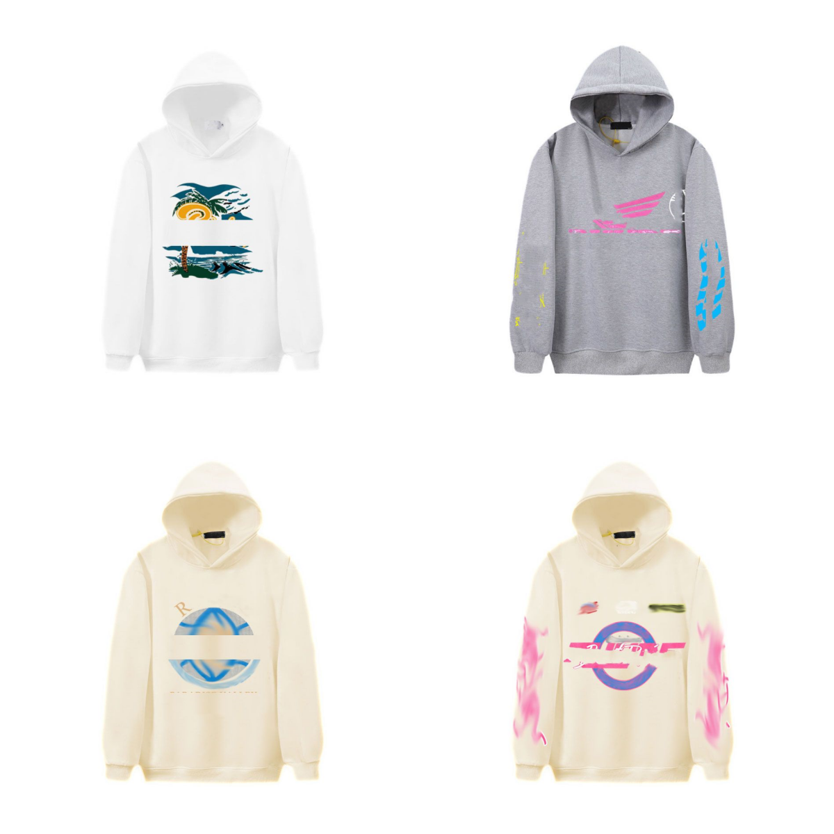 Designer Hoodie High Street Loose Men's and Women's Casual Fashion Printed Long Sleeve