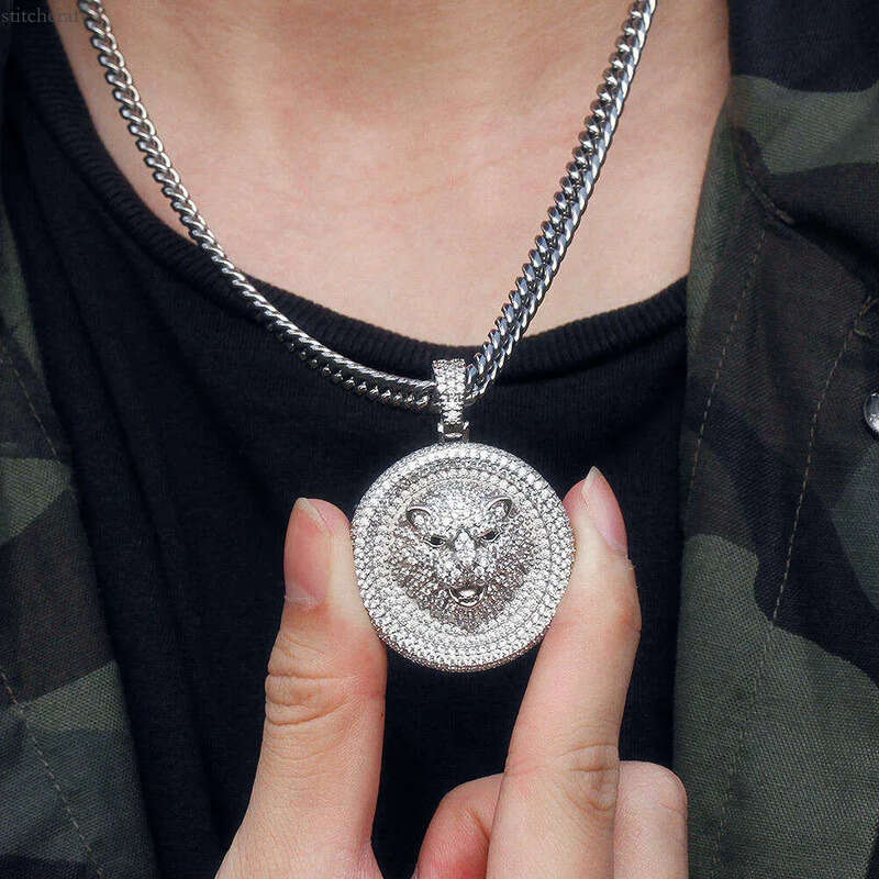 Hip Hop Fine Jewelry Dia Charm Vvs Moissanite Necklace Iced Out Chain with Custom Pendant for Men