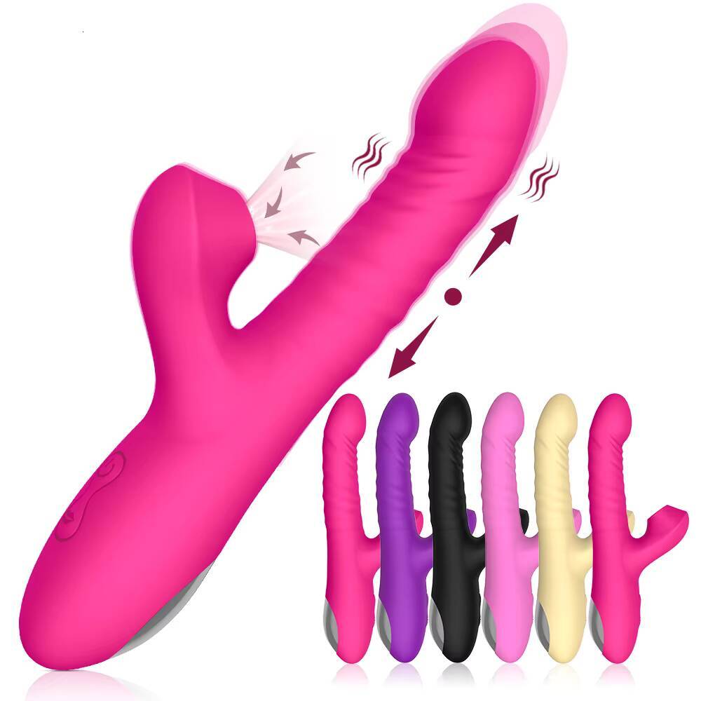 Hot Sale 2025 New 3 Thrusting 10 Suction Modes Retractable Vibrator Sex Toy for Womens GSpot