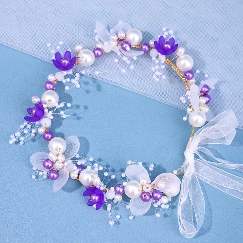 Bridal Flower Headband Crown Tiara For Women Bride Party Wedding Bridal Hair cessories Jewelry Band Headband Tiara L250928GINN