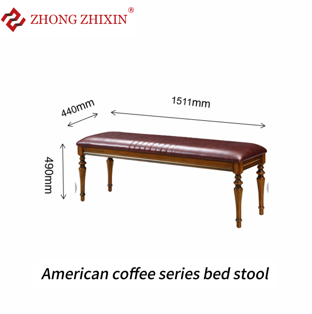 Zhongzhixin King Size Solid Wood Bedroom Set, Luxury American Style - Designer King Bed with Headboard + Nightstands, for Master Bedroom, Dark Brown