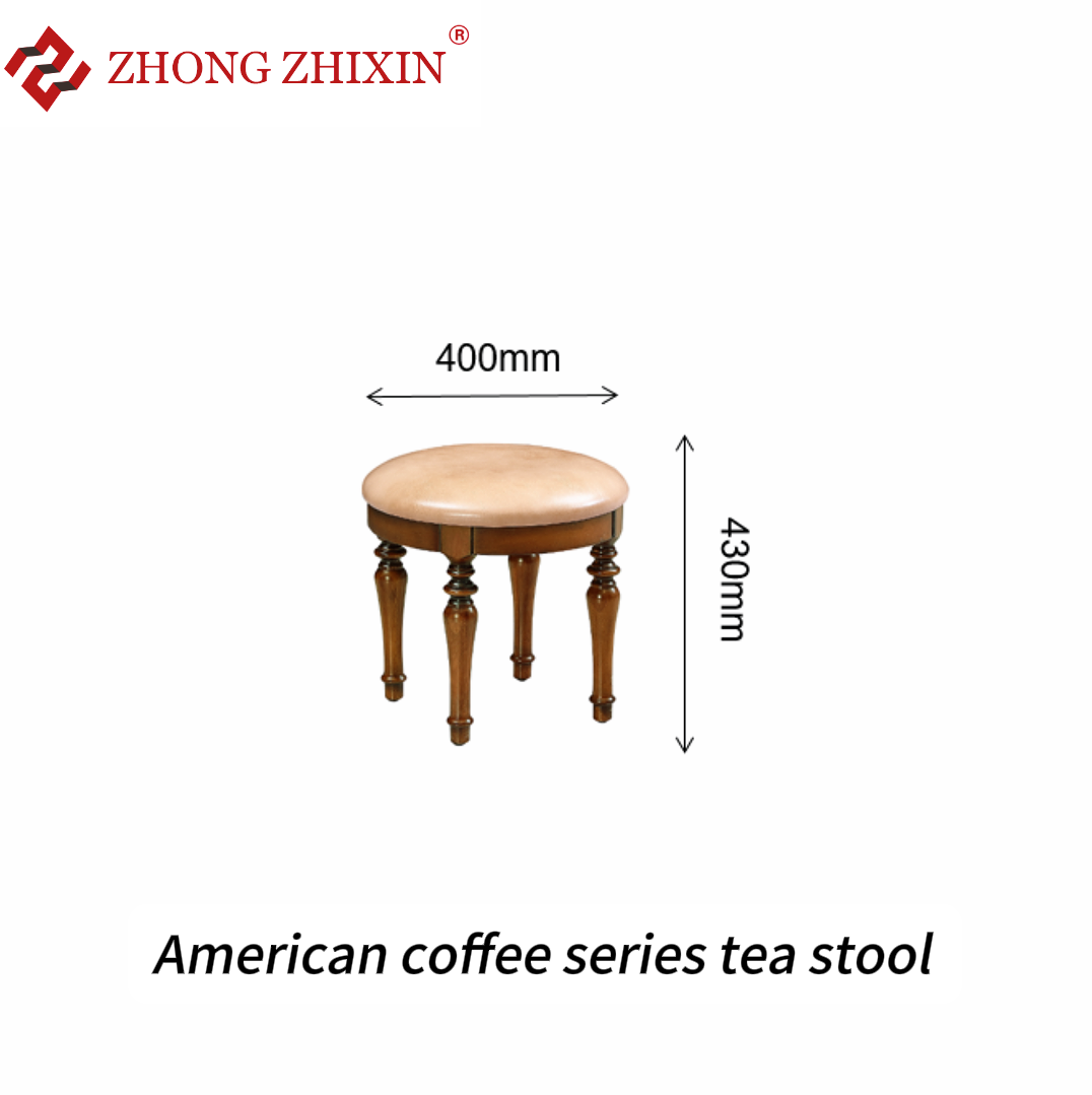 Zhongzhixin Designer Solid Wood tea table Luxury American Dining Table Set, Rectangular Coffee Table for Dining Room, Dark Brown