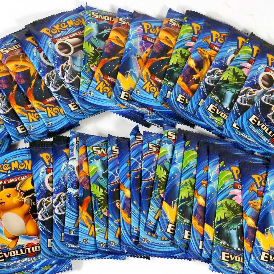 Newest 324Pcs Cards Sun Moon XY Evolutions Booster Box Collectible Tradiner Card Game toy for children L250929Q5GP