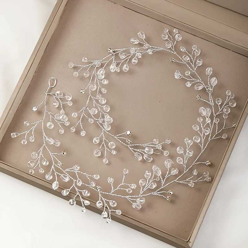 Women Rhinestone Crystal Headband Wedding Hair cessories Luxurious Rhinestone Pearl Bride Headband Hairbands Hair Jewelry Vine L2509285P73